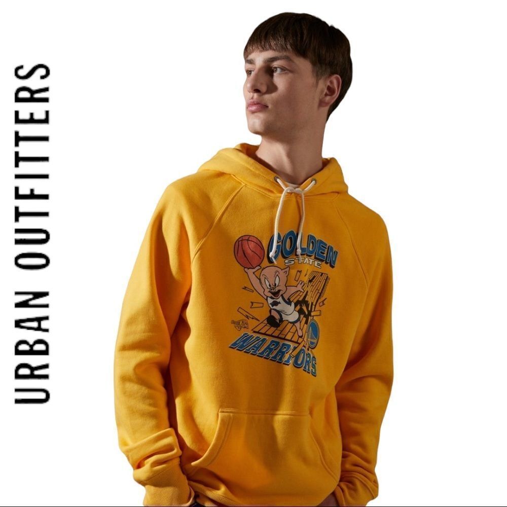 NEW HOMAGE UO Golden State Warriors X Space Jam Hoodie Sweatshirt XL